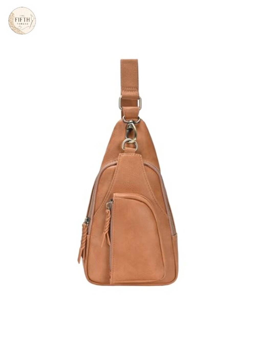 Vegan Leather Sling Crossbody Bag Women Adjustable Strap